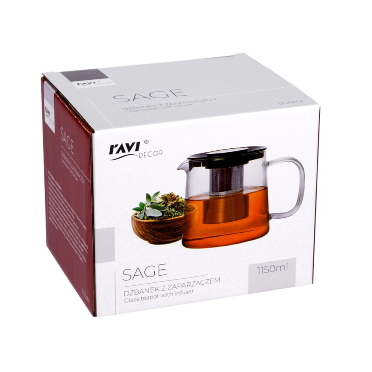 Dzbanek z zaparzaczem SAGE 1150ml RAVI